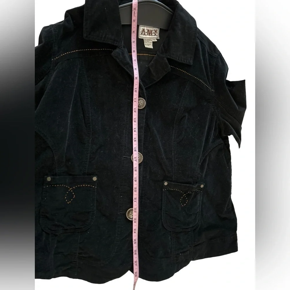 AMX‎ Black Corduroy blazer Stretch size 1X